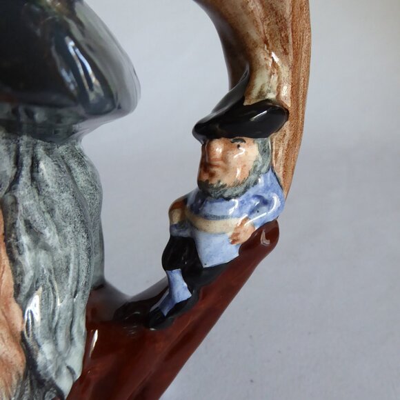 VINTAGE 1954 ROYAL DOULTON ENGLAND TOBY JUG RIP VAN WINKLE PORCELAIN PITCHER - Picture 11 of 14